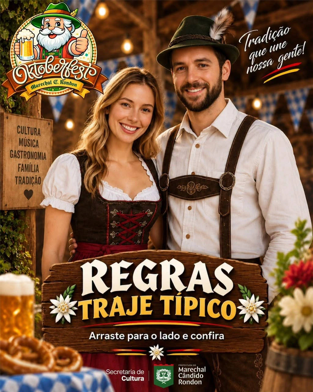Público com traje típico germânico novamente terá direito à meia-entrada na 36ª Oktoberfest