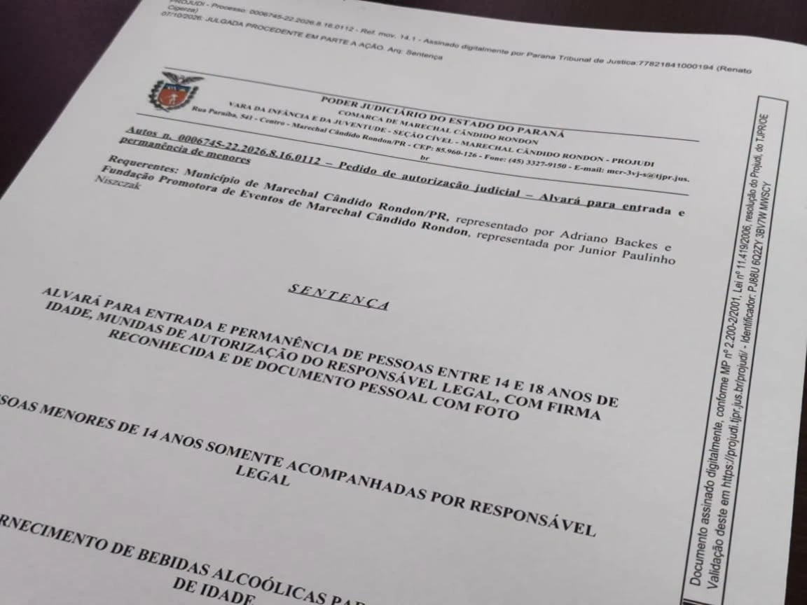 Juiz expede alvará que regulamenta a participação de crianças e adolescentes na Oktoberfest 2026