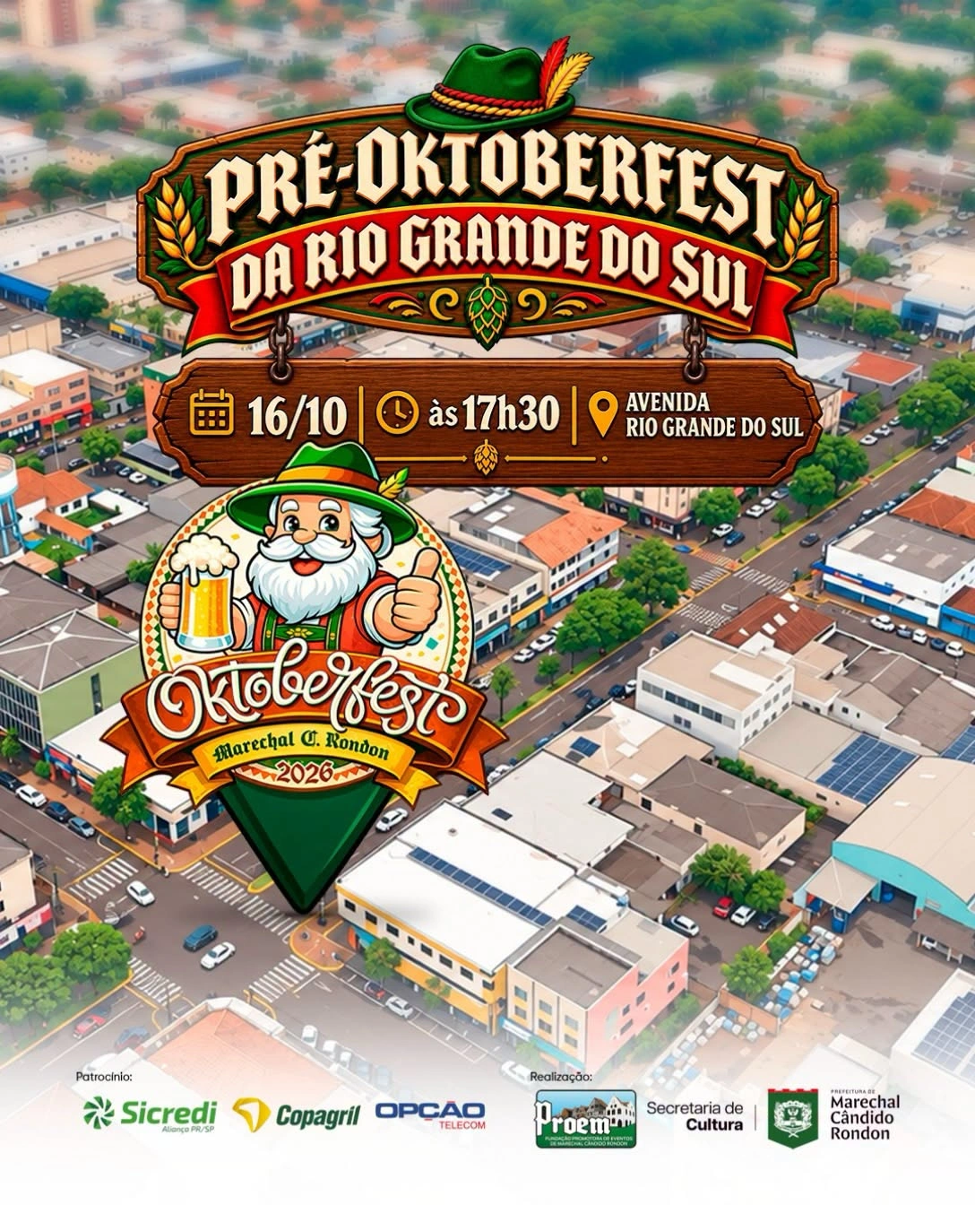 Pré-Oktoberfest na avenida Rio Grande do Sul acontece nesta sexta-feira (16)