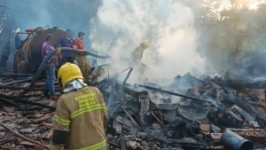 Incêndio destrói barracão centenário e mata animais no interior de Toledo