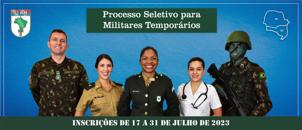 Exército abre processo seletivo para militares temporários com vagas em SC