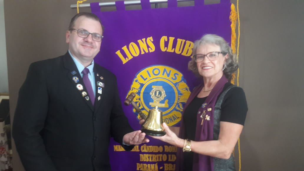 Presidente CL Ailson Packer e Past Presidente CaL Lurdes Lang