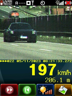 Porsche a 197 km/h