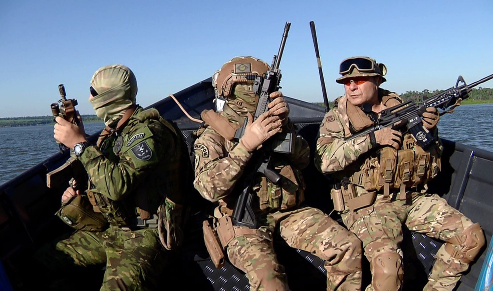 Ação foi coordenada pelo Nepom, da Polícia Federal — Foto: Zito Terres/RPC