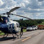 Acidente na BR-277 em Céu Azul deixa cinco feridos e interdita rodovia