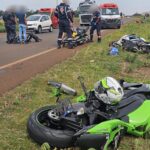 Acidente envolve três motos esportivas na BR-163 entre Toledo e Marechal