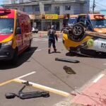 Adolescente atingido por viatura da PM em Toledo segue na UTI
