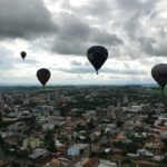 Balões no céu de Marechal Cândido Rondon