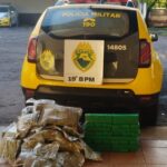 PM de Guaíra apreende fardos de maconha e murruga em Oliveira Castro