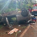 Grave acidente deixa oito pessoas feridas na BR-163 entre Toledo e Marechal Cândido Rondon