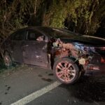 Acidente na BR-163 em Mercedes mobiliza ambulância