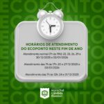 Ecoponto terá horários especiais de atendimento no fim de ano