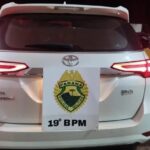 Hilux furtada em Toledo é recuperada pela PM em Guaira