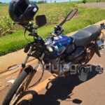 Acidente em trevo de Novo Horizonte deixa motociclista com ferimentos graves