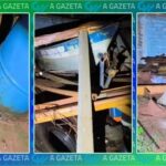 Vídeo: Ventos fortes destroem edificação e causam prejuízos no distrito de Arroio Guaçu, em Mercedes