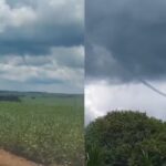 Nuvem funil é registrada pela terceira vez em menos de um mês no Paraná; entenda