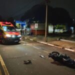 Motociclista de 18 anos morre em acidente próximo ao Teatro de Toledo; condutor de S10 fugiu