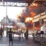 VÍDEO: incêndio atinge usina de etanol em Caarapó