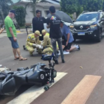 Acidente deixa duas pessoas feridas na Avenida Irio Welp