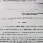 Prefeitura terá ponto facultativo nas repartições públicas em virtude do Carnaval