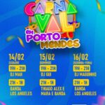 Porto Mendes terá programação musical especial no feriadão de carnaval