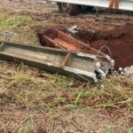 Poste quebra e caiu sobre trabalhador em Mercedes