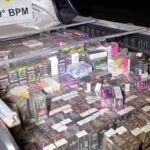 Motorista abandona veículo com 3 mil cigarros eletrônicos após fuga na BR-163 entre Marechal e Toledo